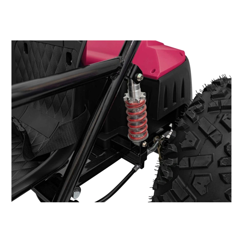 Dwuosobowe mini buggy gokart elektryczny - General 63 - 800W - różowy