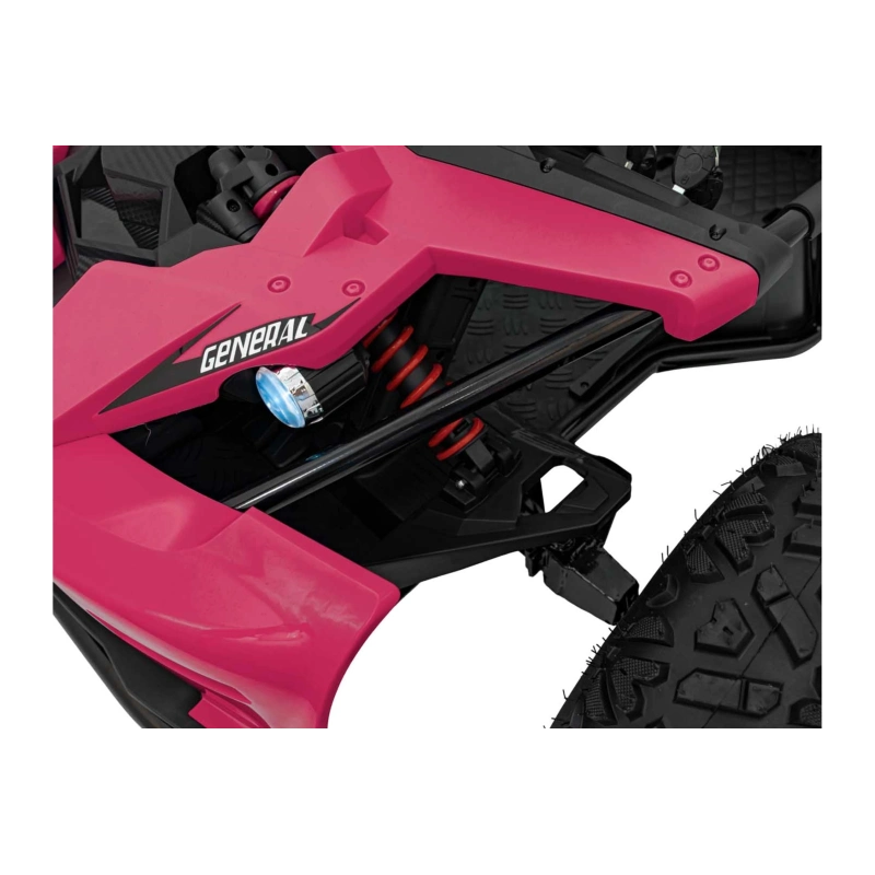 Dwuosobowe mini buggy gokart elektryczny - General 63 - 800W - różowy