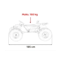 Dwuosobowe mini buggy gokart elektryczny - General 63 - 800W - różowy