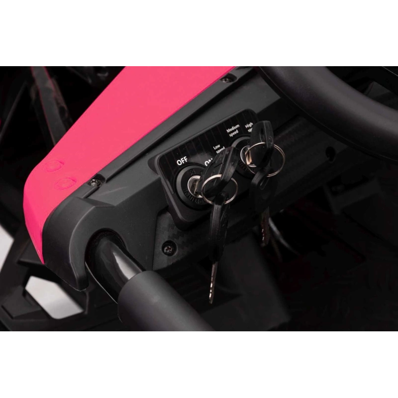 Dwuosobowe mini buggy gokart elektryczny - General 63 - 800W - różowy