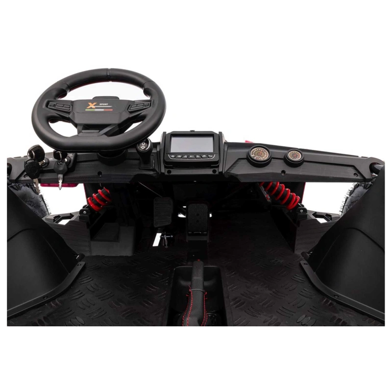 Dwuosobowe mini buggy gokart elektryczny - General 63 - 800W - różowy