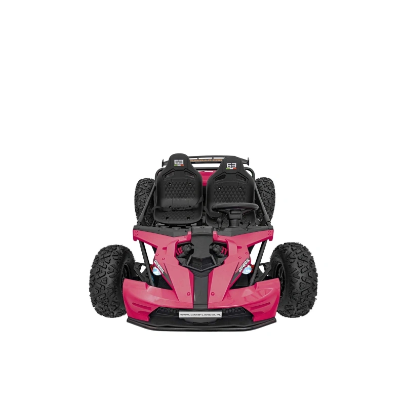 Dwuosobowe mini buggy gokart elektryczny - General 63 - 800W - różowy