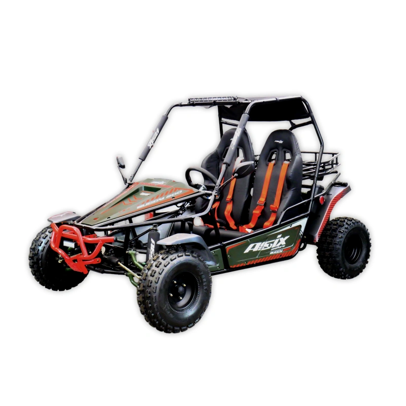 Dwuosobowe buggy spalinowe Asix 200cc dla nastolatków i dorosłych - zielony