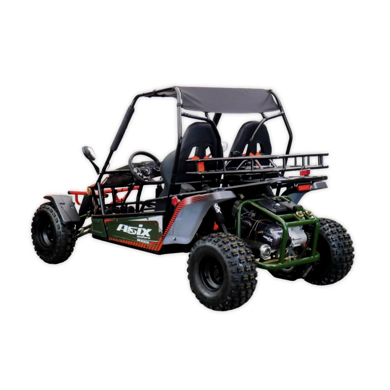 Dwuosobowe buggy spalinowe Asix 200cc dla nastolatków i dorosłych - zielony