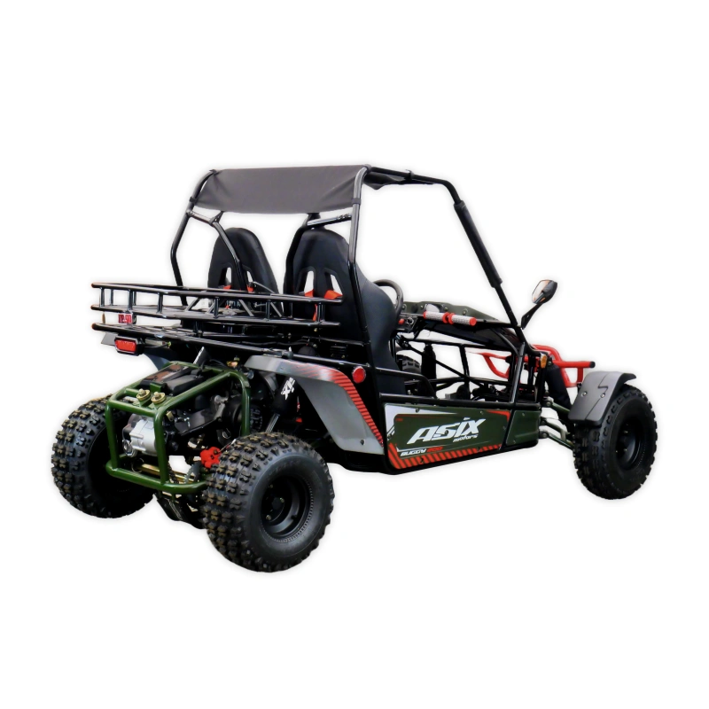 Dwuosobowe buggy spalinowe Asix 200cc dla nastolatków i dorosłych - zielony