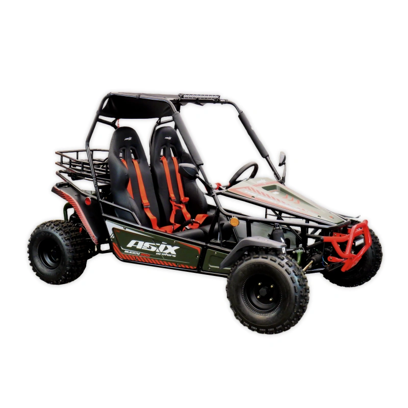 Dwuosobowe buggy spalinowe Asix 200cc dla nastolatków i dorosłych - zielony