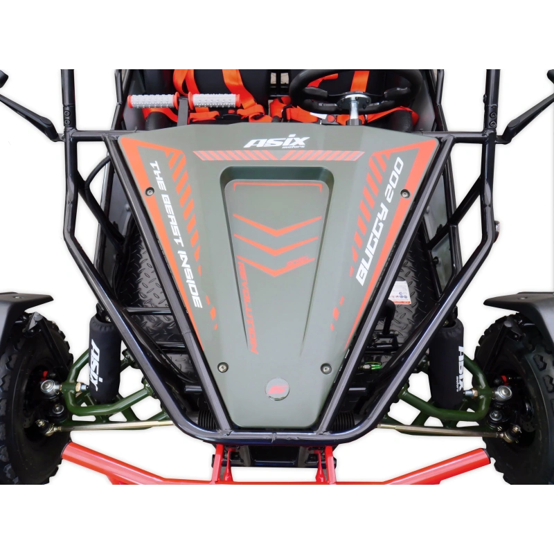 Dwuosobowe buggy spalinowe Asix 200cc dla nastolatków i dorosłych - zielony