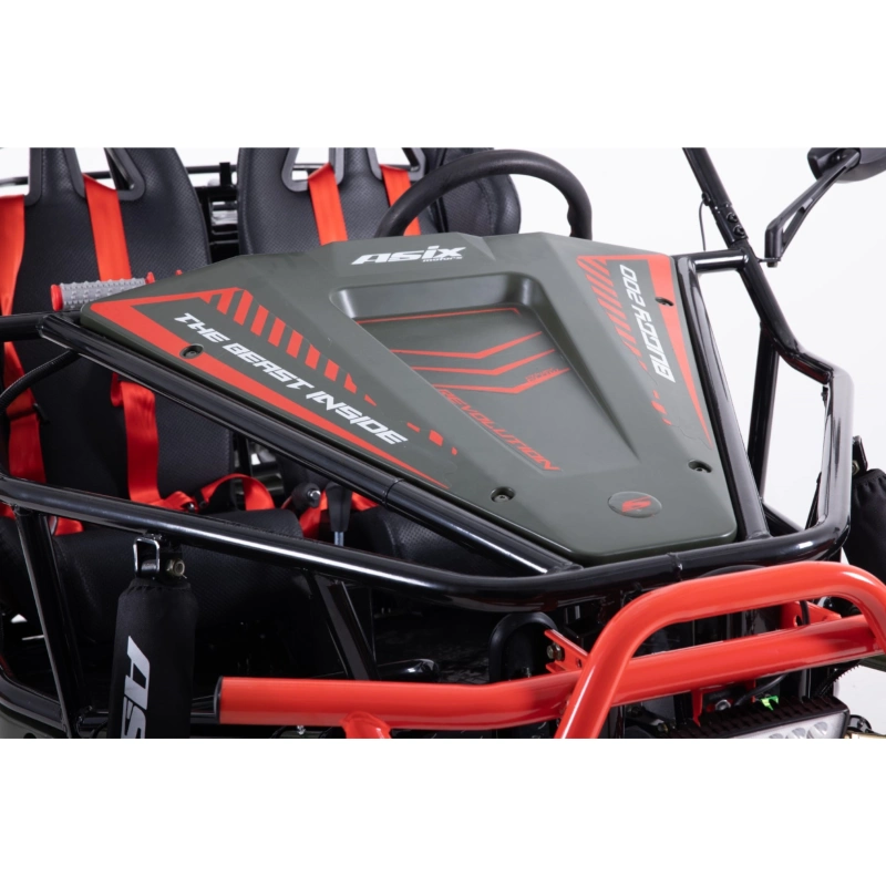 Dwuosobowe buggy spalinowe Asix 200cc dla nastolatków i dorosłych - zielony