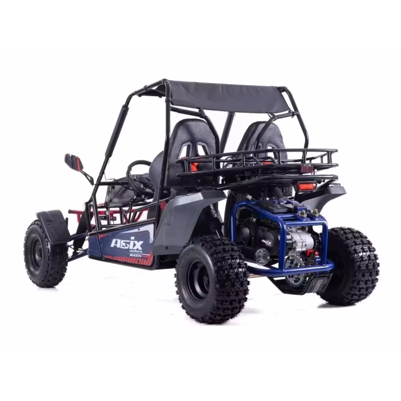 Dwuosobowe buggy spalinowe Asix 200cc dla nastolatków i dorosłych - niebieski