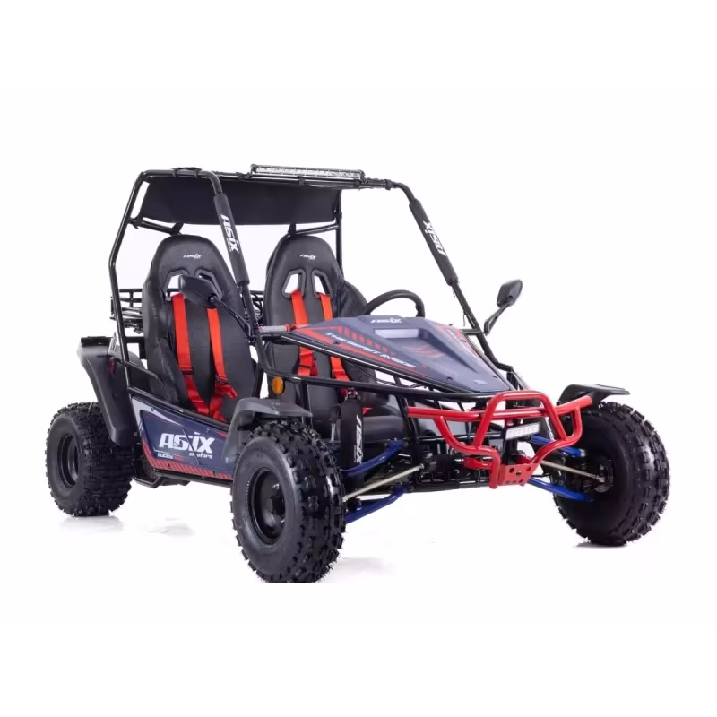 Dwuosobowe buggy spalinowe Asix 200cc dla nastolatków i dorosłych - niebieski