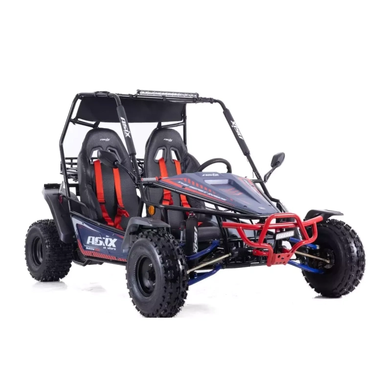 Dwuosobowe buggy spalinowe Asix 200cc dla nastolatków i dorosłych - niebieski