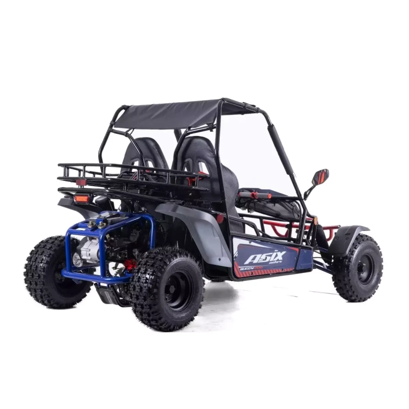 Dwuosobowe buggy spalinowe Asix 200cc dla nastolatków i dorosłych - niebieski