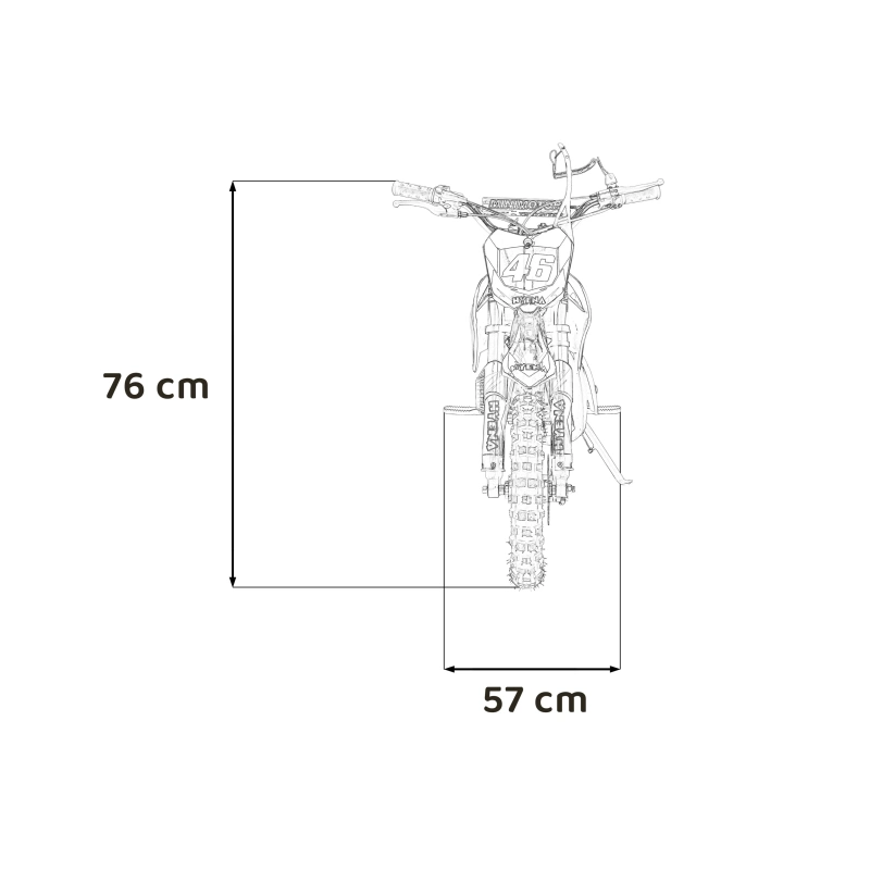 Mini Cross spalinowy Renegade 50R 49cc - czerwony