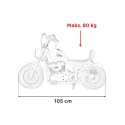 Motorek typu mini Harley - Speed Power Pro 24V 250W - czerwony