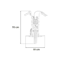 Motorek typu mini Harley - Speed Power Pro 24V 250W - czerwony