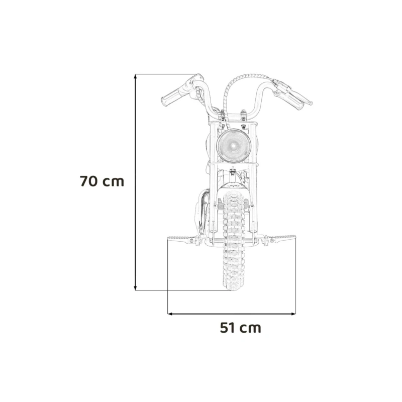 Motorek typu mini Harley - Speed Power Pro 24V 250W - czerwony