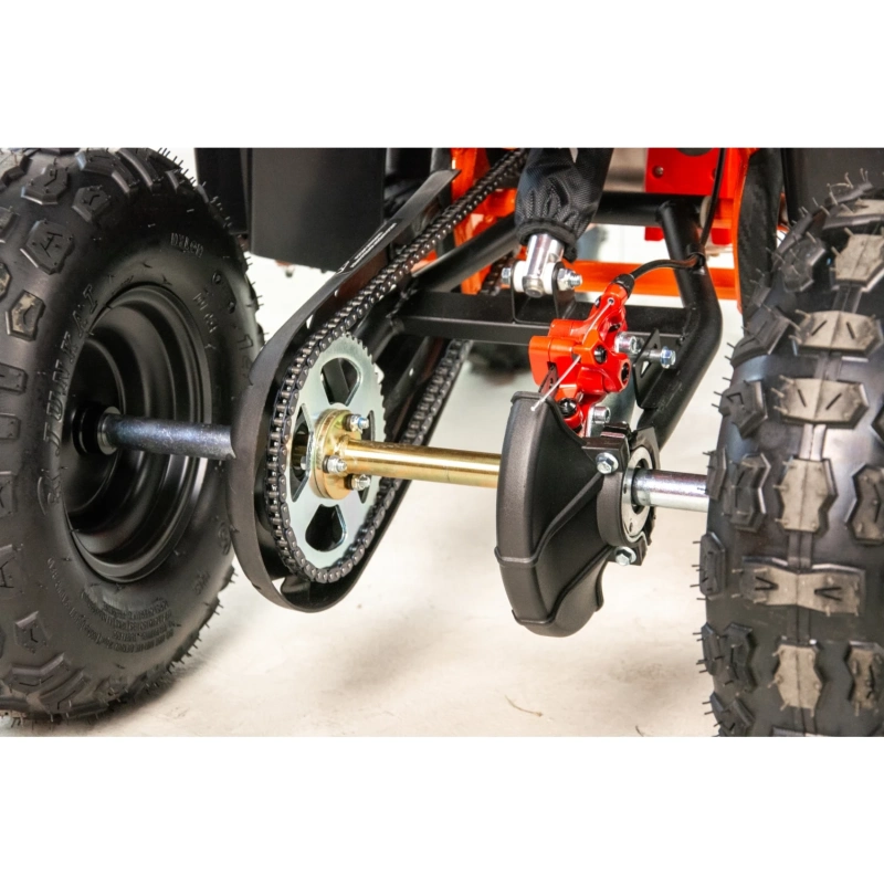Mini quad spalinowy ASIX M10 - e-start - 49cc - pomarańczowy