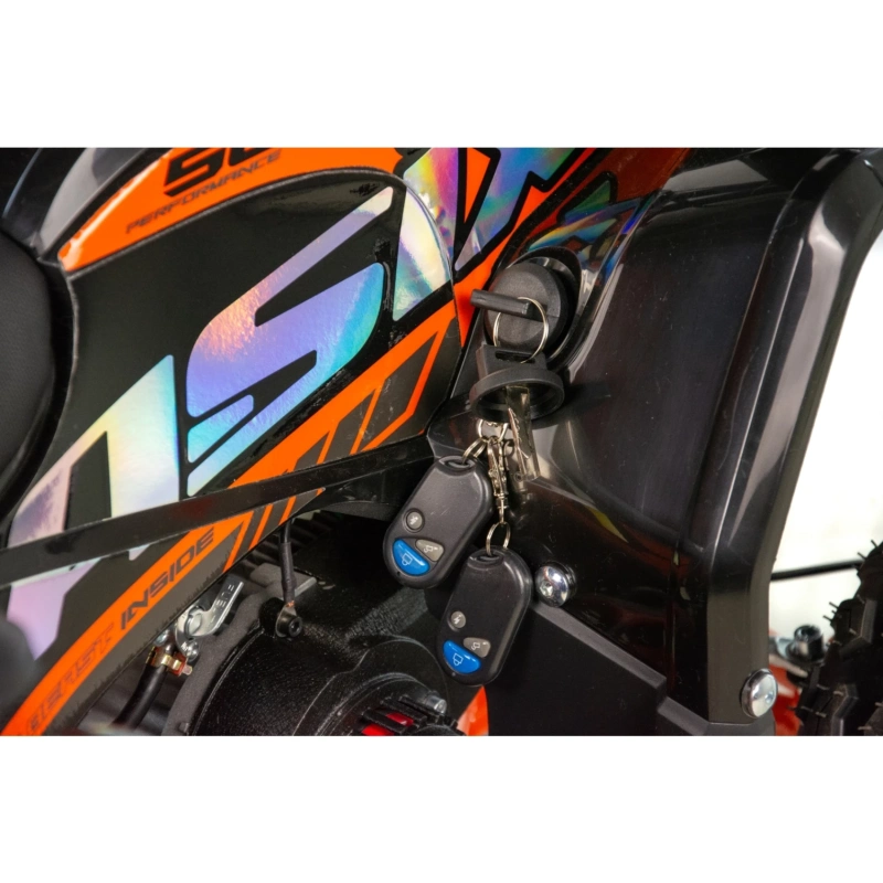 Mini quad spalinowy ASIX M10 - e-start - 49cc - pomarańczowy