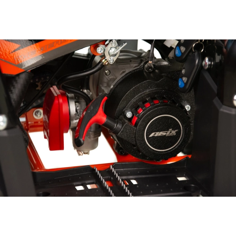 Mini quad spalinowy ASIX M10 - e-start - 49cc - pomarańczowy