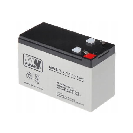 Akumulator żelowy AGM 12V 7.2Ah - MW Power - do aut i pojazdów elektrycznych