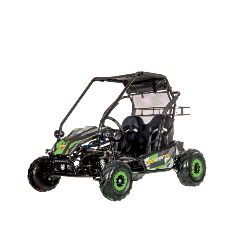 Dwuosobowe elektryczne mini buggy - POWER BUGGY X2 - 1500W - 40km/h - zielony