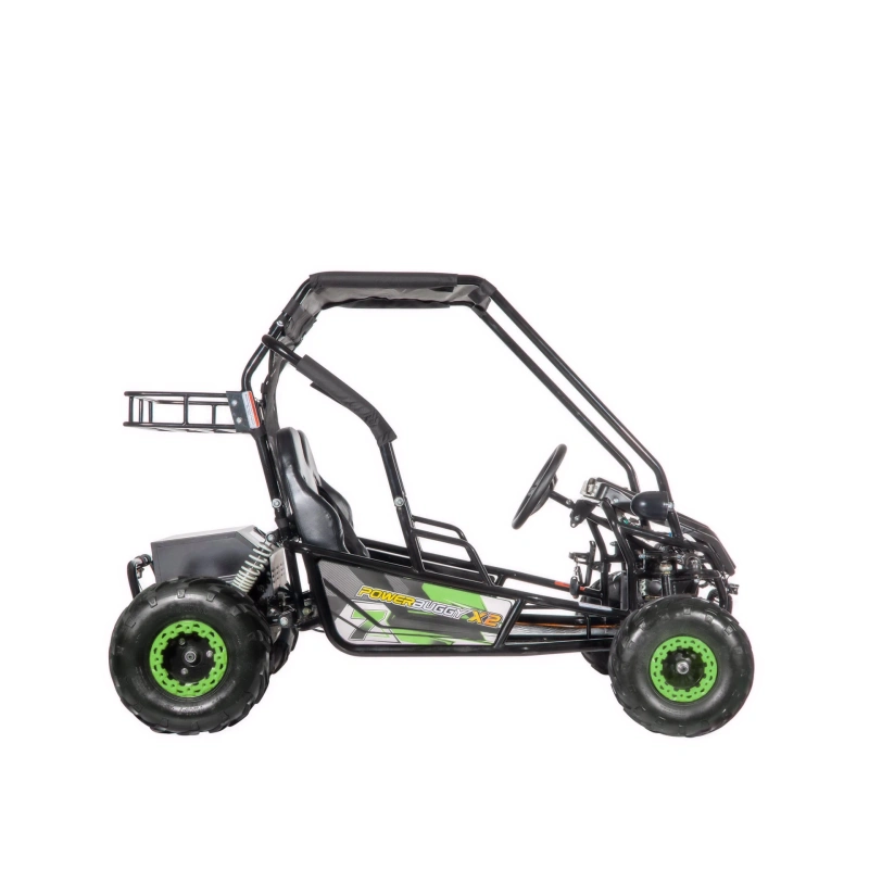 Dwuosobowe elektryczne mini buggy - POWER BUGGY X2 - 1500W - 40km/h - zielony