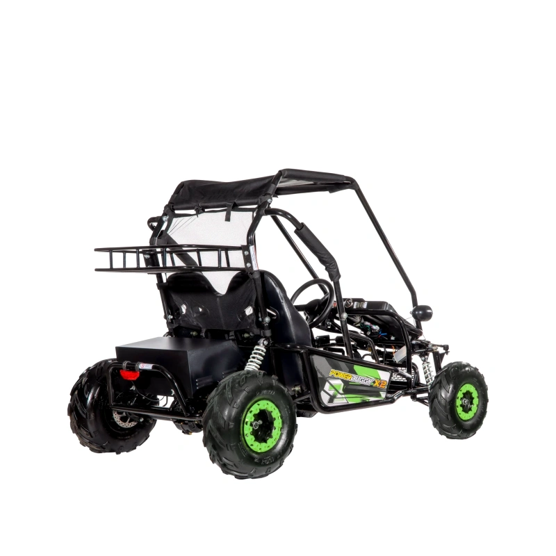Dwuosobowe elektryczne mini buggy - POWER BUGGY X2 - 1500W - 40km/h - zielony