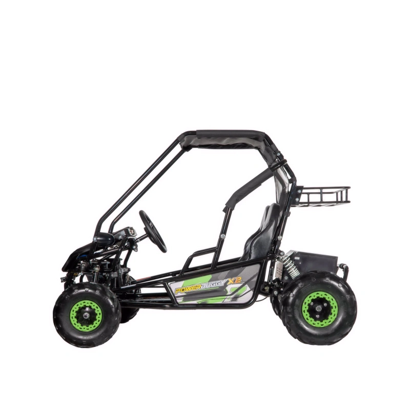 Dwuosobowe elektryczne mini buggy - POWER BUGGY X2 - 1500W - 40km/h - zielony
