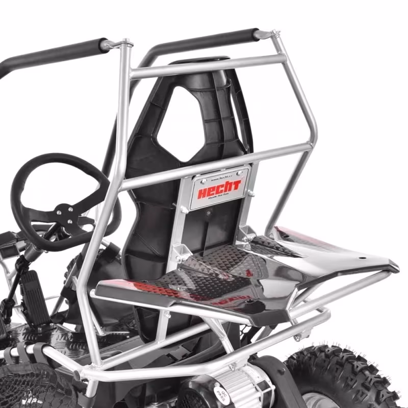 Mini buggy gokart elektryczny dziecięcy 500W 30km/h srebrny
