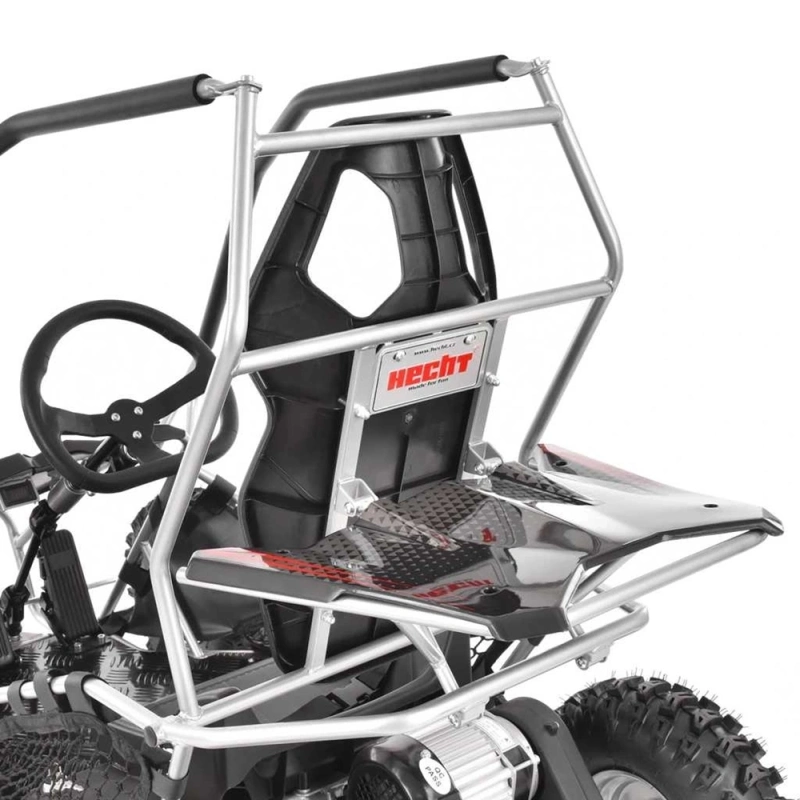 Mini buggy gokart elektryczny dziecięcy 500W 30km/h srebrny