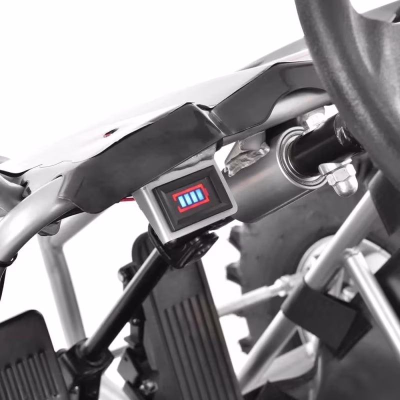 Mini buggy gokart elektryczny dziecięcy 500W 30km/h srebrny