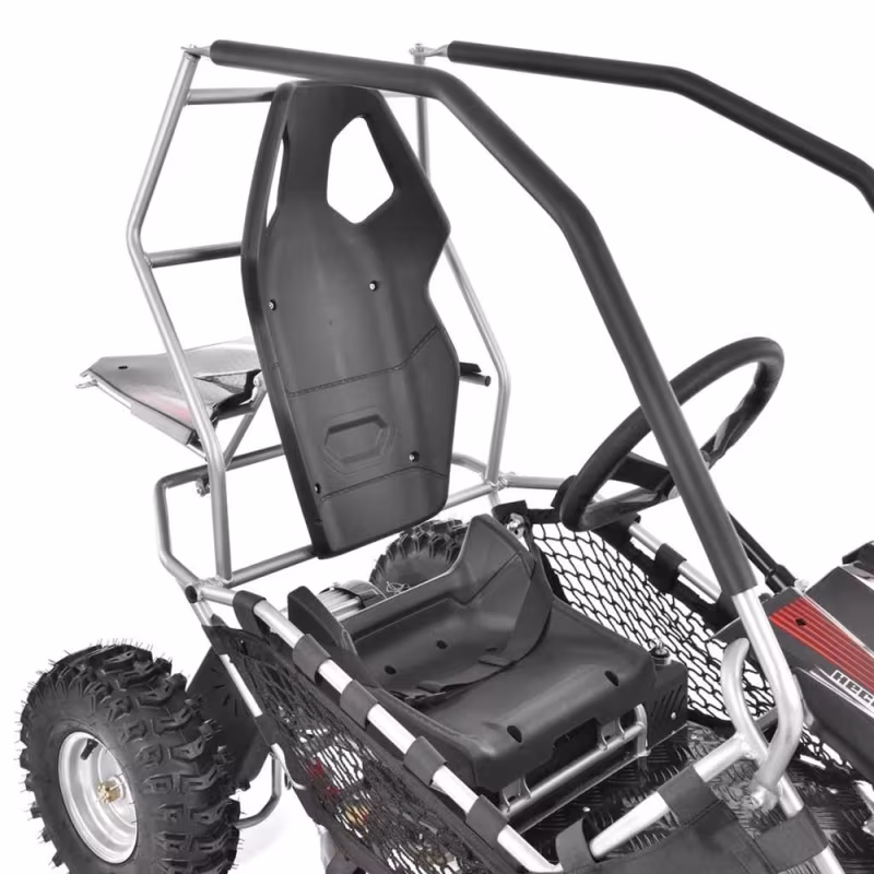 Mini buggy gokart elektryczny dziecięcy 500W 30km/h srebrny