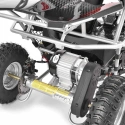 Mini buggy gokart elektryczny dziecięcy 500W 30km/h srebrny