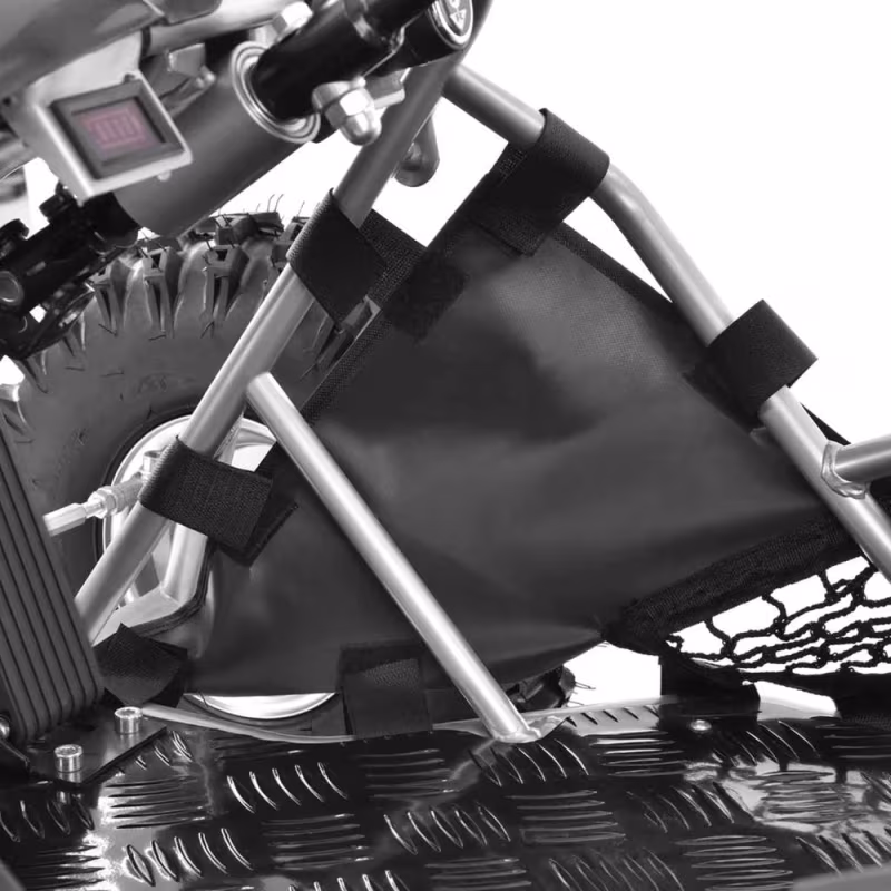 Mini buggy gokart elektryczny dziecięcy 500W 30km/h srebrny