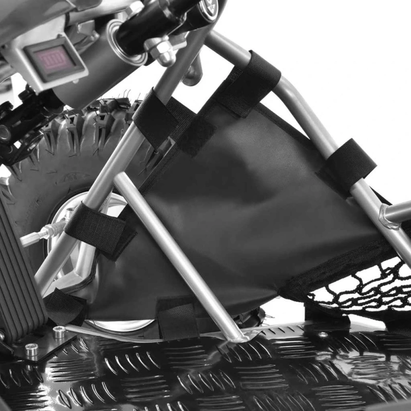 Mini buggy gokart elektryczny dziecięcy 500W 30km/h srebrny