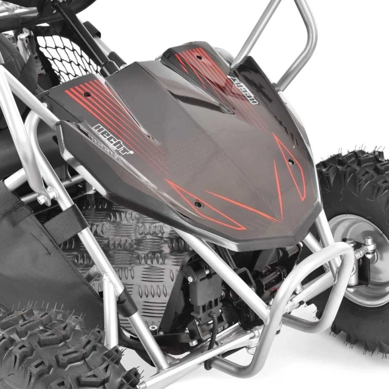 Mini buggy gokart elektryczny dziecięcy 500W 30km/h srebrny