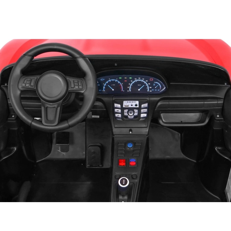 Auto dziecięce elektryczne sportowe PERFEKTA - 15km/h - czerwona