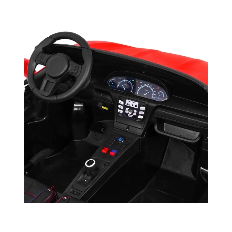 Auto dziecięce elektryczne sportowe PERFEKTA - 15km/h - czerwona
