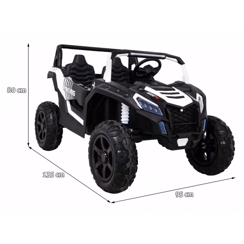 Elektryczny mini buggy na akumulator BUGGY Racing 15km/h - biały