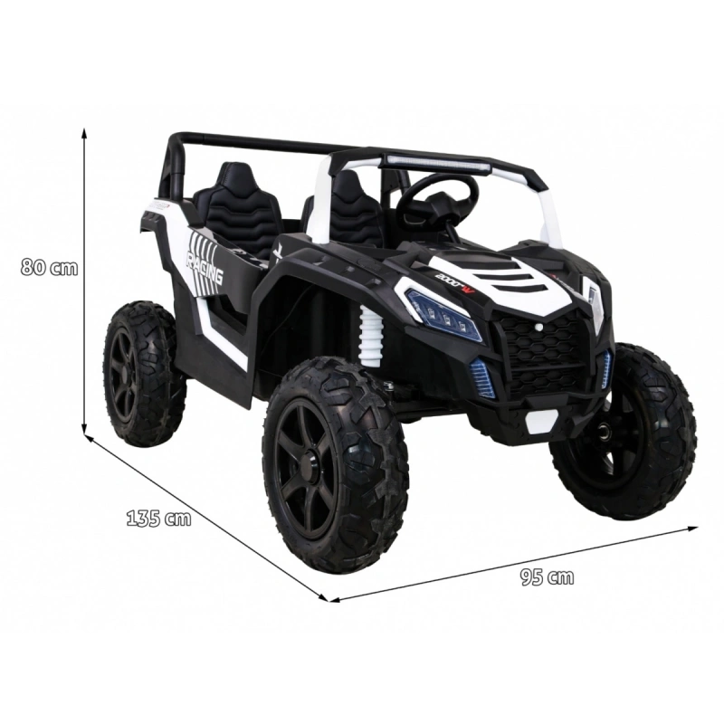 Elektryczny mini buggy na akumulator BUGGY Racing 15km/h - biały