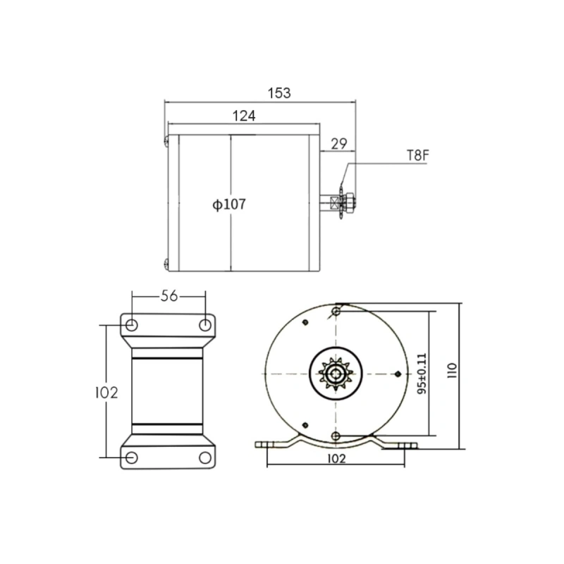 Silnik elektryczny bez szczotkowy 48V 1000W - do quada skutera gokarta buggy