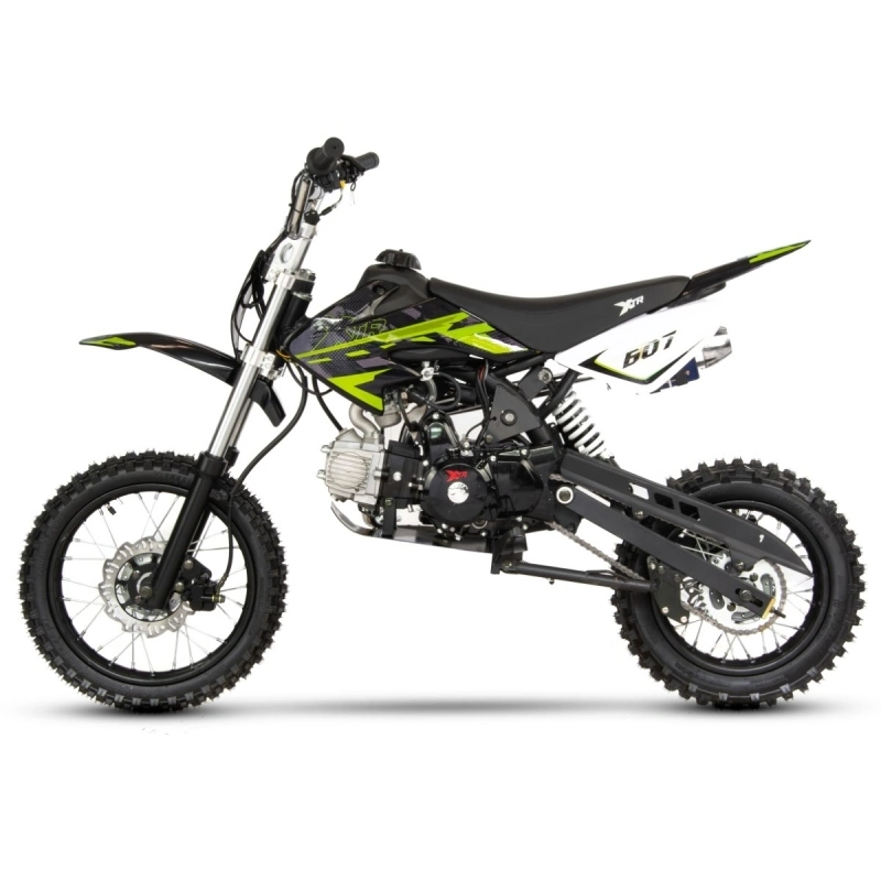 Cross spalinowy XTR 607-125cc-Czarno-Limonkowy