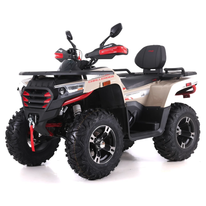 Quad spalinowy Asix Challenger 300 ECC - beżowo-czerwony