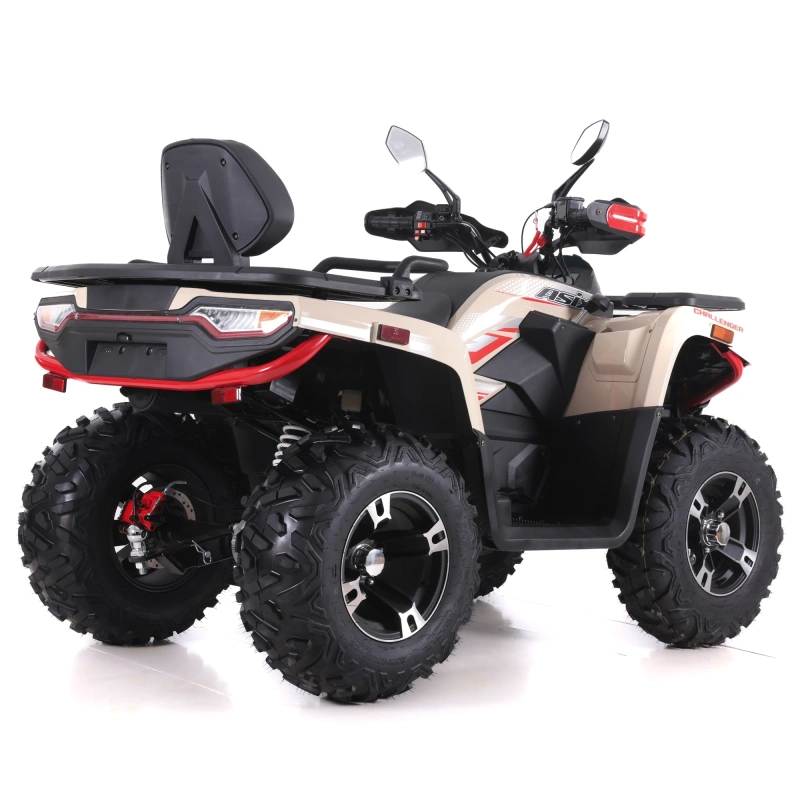 Quad spalinowy Asix Challenger 300 ECC - beżowo-czerwony
