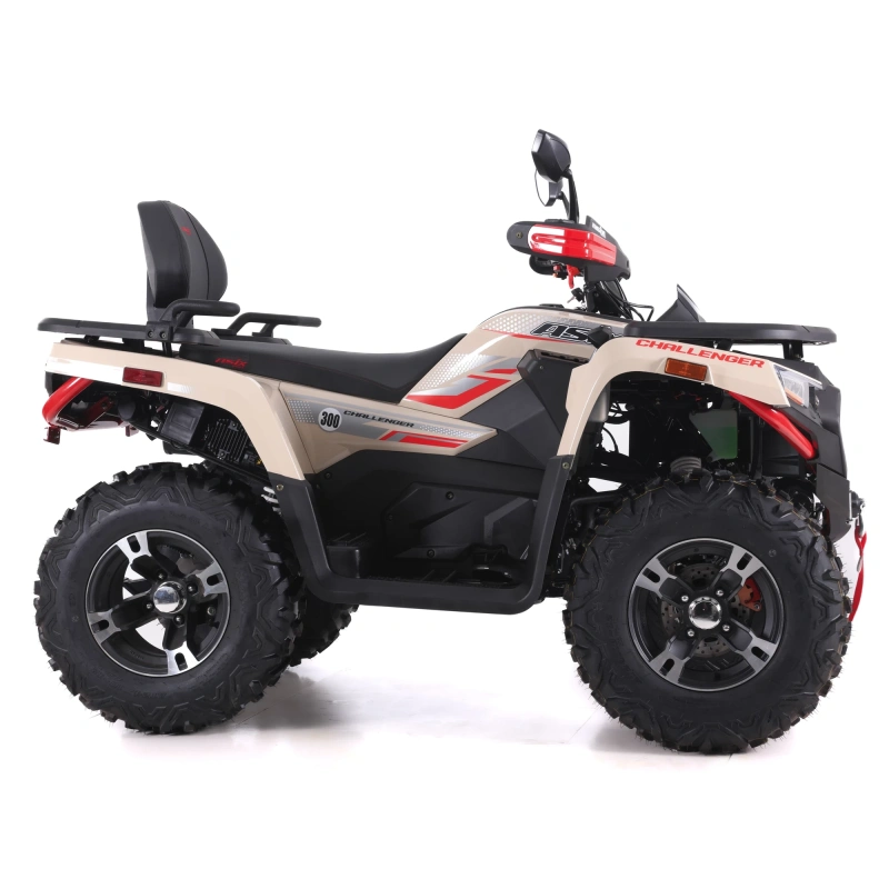 Quad spalinowy Asix Challenger 300 ECC - beżowo-czerwony