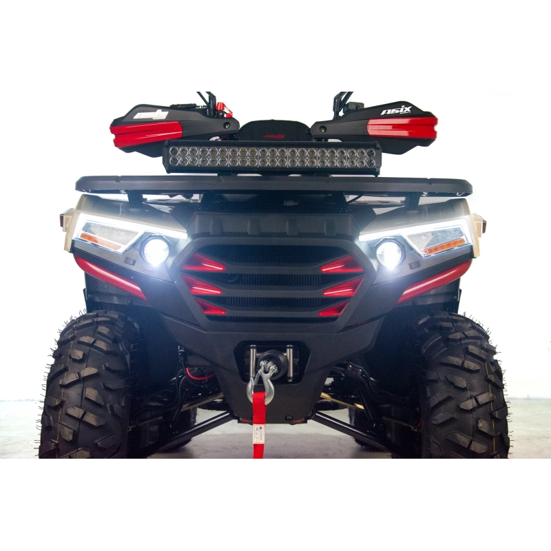 Quad spalinowy Asix Challenger 300 ECC - beżowo-czerwony