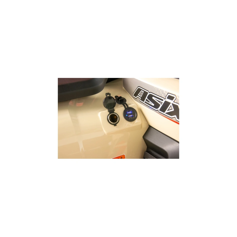 Quad spalinowy Asix Challenger 300 ECC - beżowo-czerwony