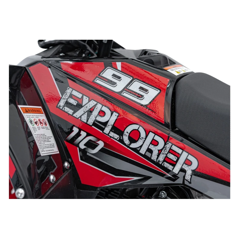 Mini quad spalinowy Explorer - 110cc - czerwony