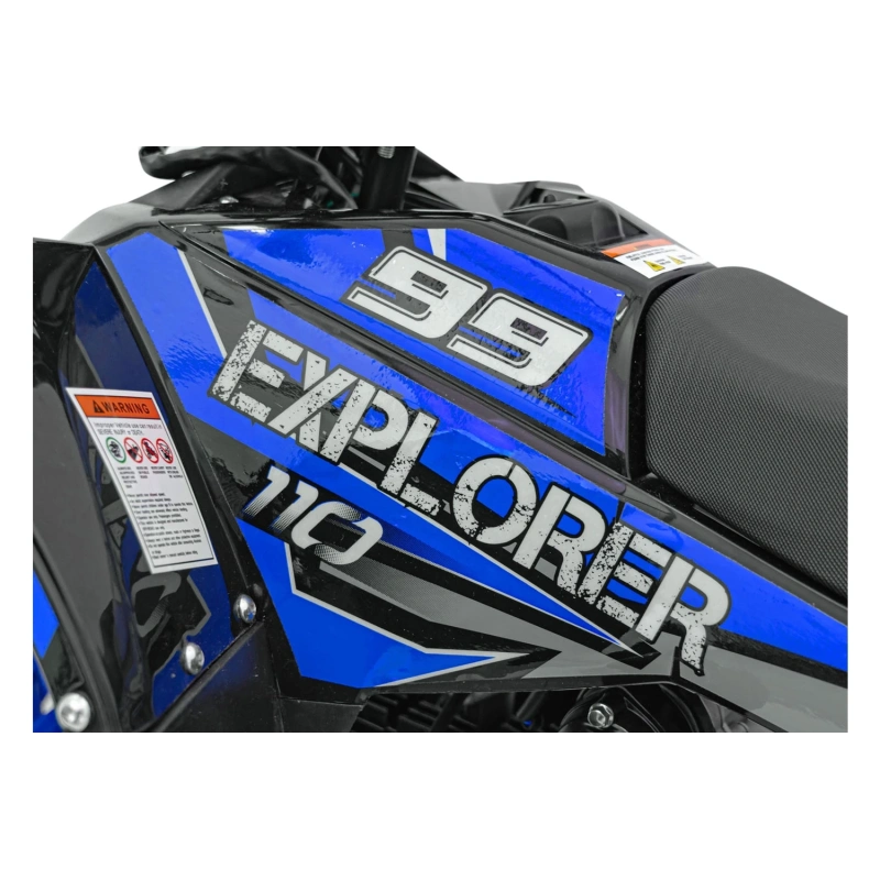 Mini quad spalinowy Explorer - 110cc - niebieski