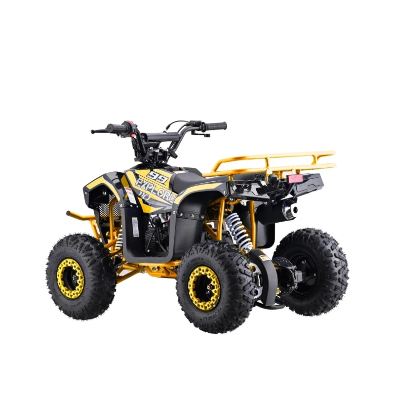 Mini quad spalinowy Explorer - 110cc - żółty